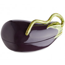 Купа с капак Aubergine, Bordallo Pinheiro, дизаѝнерска керамика, 31.5 х 15 см