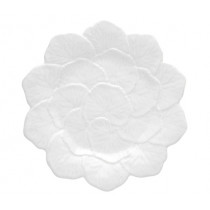 Чиния Geranium White, Bordallo Pinheiro, плитка, дизаѝнерска керамика, Ø 22 см