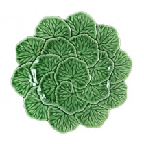 Чиния Geranium Green, Bordallo Pinheiro, дизаѝнерска керамика, Ø 22 см