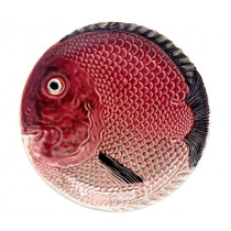 Чиния Fish, Bordallo Pinheiro, плитка, дизаѝнерска керамика, Ø 18,5 см