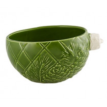 Купа Christmas Ornaments Pine Cone Green, Bordallo Pinheiro, дизаѝнерска керамика, 16 х 14 см