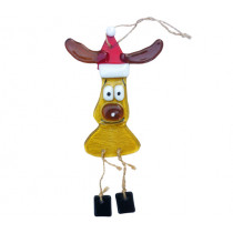 Деко украса Moose, Casa Bonita, висяща, стъкло
