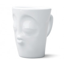 Чаша с дръжка за капучино и горещ шоколад Kissing, Fiftyeight Products, 350 мл, дизайнерски порцелан