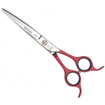 Ножица за подстригване на животни Zvetko BG Red 6.5", извито острие