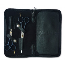 Фризьорски ножици за подстригване Pre Style, Jaguar Solingen, комплект 3 части, с чанта-несесер за съхранение