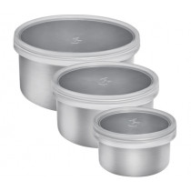 Кутии за хранителни продукти Lurch Mini Containers, неръждаема стомана, комплект 3 бр.