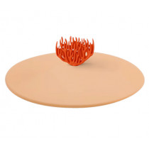 Предпазен капак за чаши Lurch Coral Fire, силиконов, Ø 10.5 см