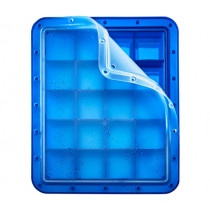 Форма за лед Lurch Arctic Cube 20, платинен силикон, 22,2 x 26,6 см, гнездо 4 x 4 см