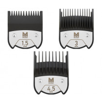 Гребени за машинки за подстригване Moser Premium Magnetic, магнитни, комплект 1.5, 3, 4.5 мм