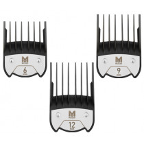 Гребени за машинки за подстригване Moser Premium Magnetic, магнитни, комплект 6, 9, 12 мм