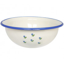 Емайлирана купа Münder Email Blue Flowers, дълбока, Ø 36 см