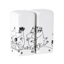 Комплект солница и пиперница Pluto Design Moomin Fam, керамични, 7 x 3 см