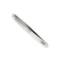 Tweezers Rubis Classic Pink Ribbon, slanted tips