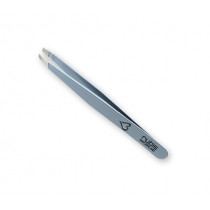 Tweezers Rubis Classic Heart Light Blue, slanted tips 