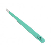 Скосена козметична пинсета Rubis Summer Marine Green, 9.5 см