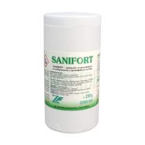 Sanifort, for disinfection of all water-resistant surfaces, granules, 250 g