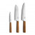 Комплект готварски ножове Kuppels B4890 Expert, 3 части
