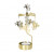 Декоративна термо пирамида Pluto Design Flying Angel Gold, въртяща се, 16.5 см