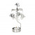 Декоративна термо пирамида Pluto Flying Angel Silver, въртяща се, 16.5 см