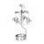 Декоративна термо пирамида Pluto Design Flying Angel Silver, въртяща се, 16.5 см