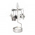 Декоративна термична пирамида Pluto X-Mas Angels & Gifts Silver, въртяща се, 16.5см