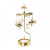 Декоративна термо пирамида Pluto Hummingbird Gold, въртяща се, 16.5 см