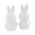 Комплект солница и пиперница Pluto Design Miffy White, керамични, 7 см