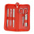 Manicure Set Rubis Men's & Ladies' Grooming, 4 pcs, Red