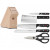 Блок с ножове Gourmet Black, Wusthof Solingen, комплект с 5 инструмента